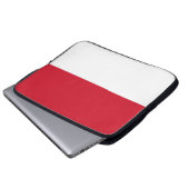 Flagge von Monaco Laptopschutzhülle (Vorne Knopf)