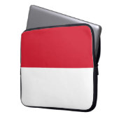 Flagge von Monaco Laptopschutzhülle (Vorderseite Links)