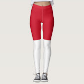 Flagge von Monaco Leggings (Vorderseite)