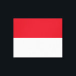 Flagge von Monaco Leinwanddruck<br><div class="desc">Dieses Design zeigt die Nationalflagge von Monaco (offiziell das Fürstentum von Monaco), einem souveränen Stadt-Staat, Land und Mikrostaat an der französischen Riviera in Western Europa. Es grenzt im Norden an Frankreich, im Osten und Westen und im Süden an das Mittelmeer. Das Fürstentum ist weithin als einer der teuersten und reichsten...</div>