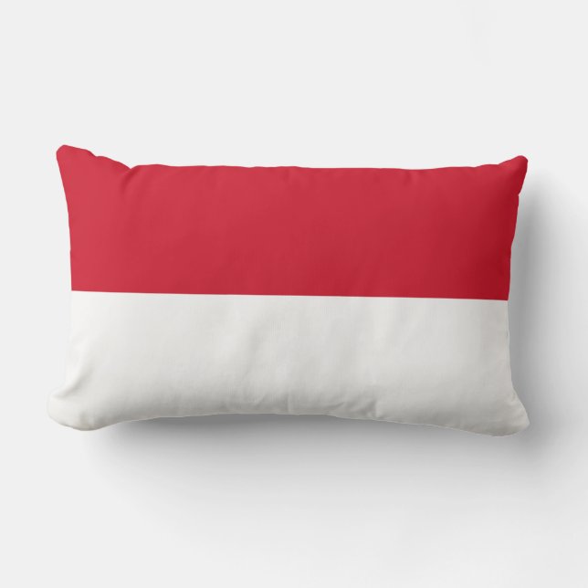 Flagge von Monaco Lendenkissen (Vorderseite)