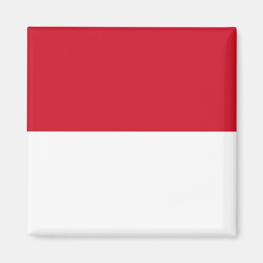 Flagge von Monaco Magnet (Vorne)