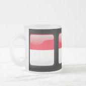 Flagge von Monaco Mattglastasse (Links)