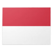 Flagge von Monaco Notizblock (Vorderseite)