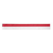 Flagge von Monaco Satinband (Vorderseite)