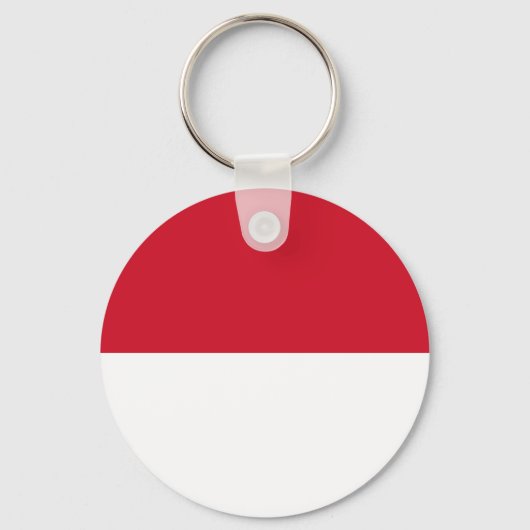 Flagge von Monaco Schlüsselanhänger (Vorderseite)