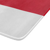 Flagge von Monaco Schneidebrett (Ecke)