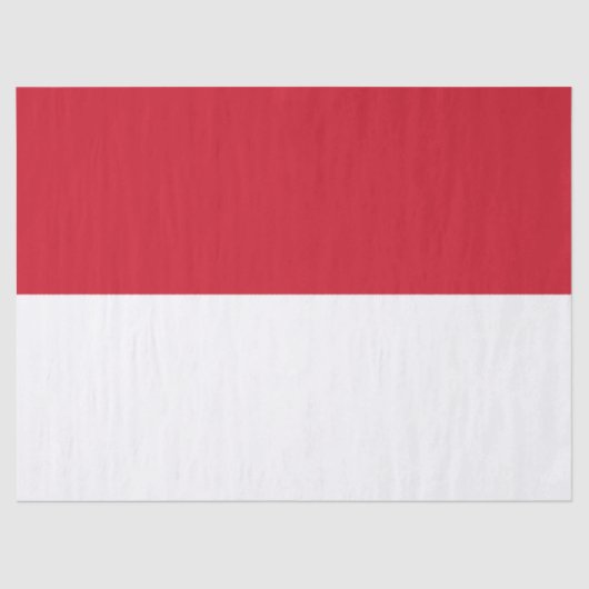 Flagge von Monaco Seidenpapier (Vorderseite)