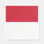 Flagge von Monaco Serviette (Vorderseite)