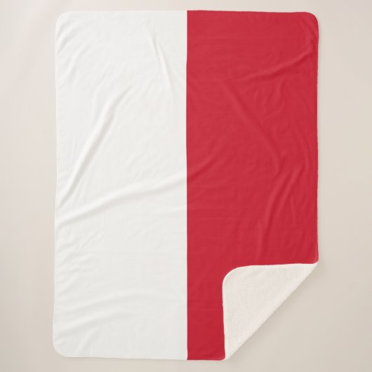 Flagge von Monaco Sherpadecke (Vorderseite)