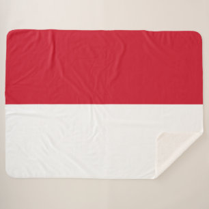 Flagge von Monaco Sherpadecke