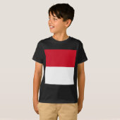 Flagge von Monaco T-Shirt (Vorne ganz)