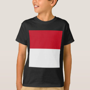 Flagge von Monaco T-Shirt