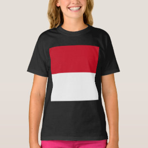 Flagge von Monaco T-Shirt