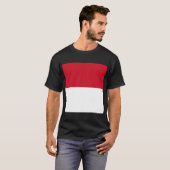 Flagge von Monaco T-Shirt (Vorne ganz)