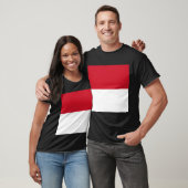 Flagge von Monaco T-Shirt (Unisex)