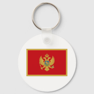 Flagge von Montenegro Schlüsselanhänger