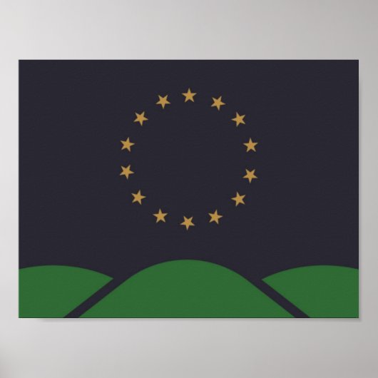 Flagge von Montpelier, Vermont Poster (Vorne)