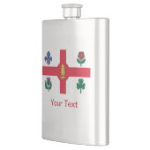 Flagge von Montreal, Flasche von Quebec Flachmann (Links)