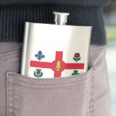 Flagge von Montreal, Flasche von Quebec Flachmann (Beispiel)