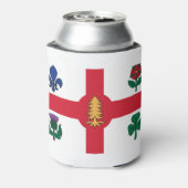 Flagge von Montreal, Quebec Can Cooler Dosenkühler (Kanne Rückseite)
