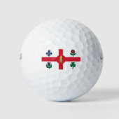 Flagge von Montreal, Quebec Golf Balls Golfball (Vorderseite)