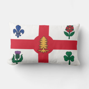 Flagge von Montreal, Quebec Lumbar Kissen