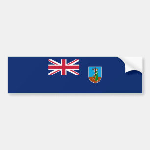 Flagge von Montserrat Autoaufkleber