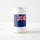 Flagge von Montserrat Bierglas (Vorderseite Links)