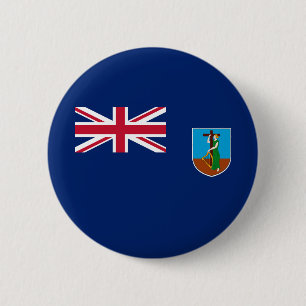 Flagge von Montserrat Button