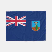 Flagge von Montserrat Fleecedecke (Vorderseite (Horizontal))