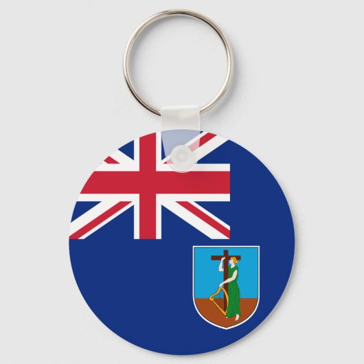 Flagge von Montserrat Schlüsselanhänger (Vorderseite)