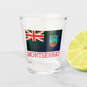 Flagge von Montserrat Schnapsglas