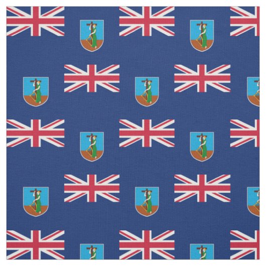 Flagge von Montserrat Stoff (Muster)