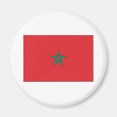 Flagge von Morroco Magnet (Vorne)