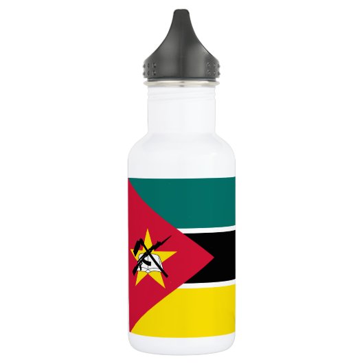 Flagge von Mosambik Edelstahlflasche (Links)