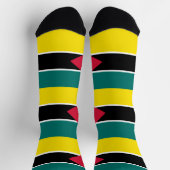Flagge von Mosambik Socken (Oben)
