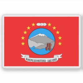 Flagge von Mosteiros, Kap Verde (Cabo Verde) Aufkleber