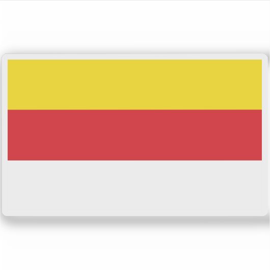 Flagge von Münster, Deutschland Aufkleber (Vorderseite)