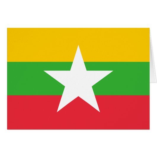 Flagge von Myanmar (Vorderseite (Horizontal))