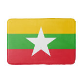 Flagge von Myanmar Badematte (Vorderseite)