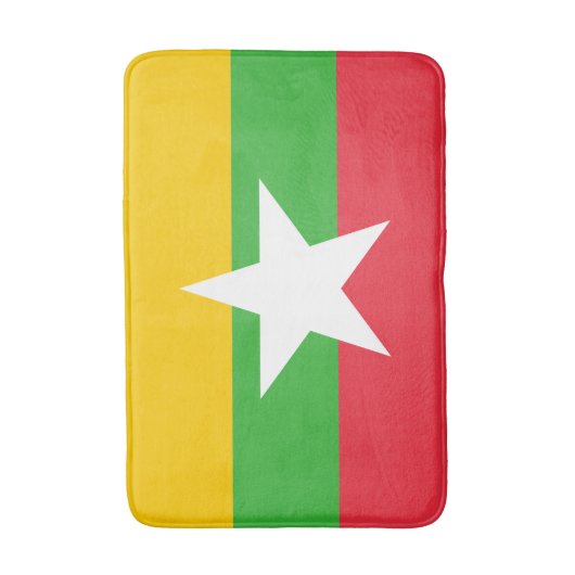 Flagge von Myanmar Badematte (Vorderseite Vertikal)