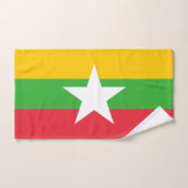 Flagge von Myanmar Badhandtuch Set (Handtuch)