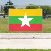Flagge von Myanmar Banner (Insitu)