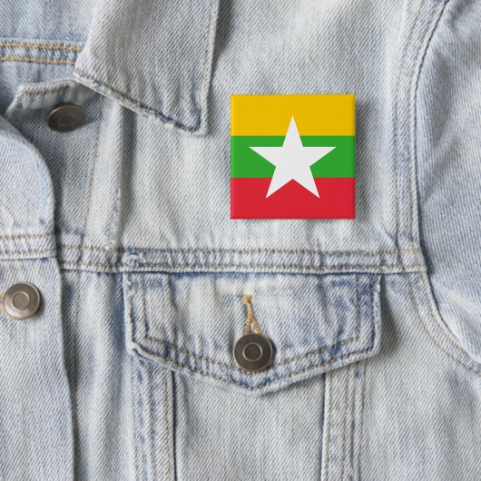 Flagge von Myanmar Button (Beispiel)