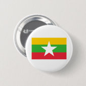 Flagge von Myanmar Button (Vorne & Hinten)
