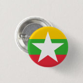 Flagge von Myanmar Button (Vorne & Hinten)