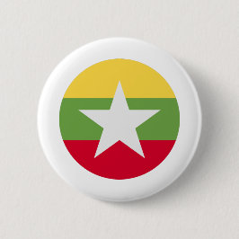 Flagge von Myanmar Button