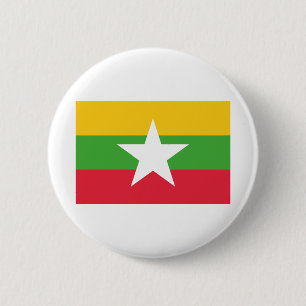 Flagge von Myanmar Button