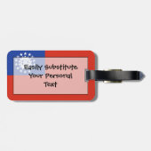 Flagge von Myanmar Easy ID Personal Gepäckanhänger (Rückseite horizontal)